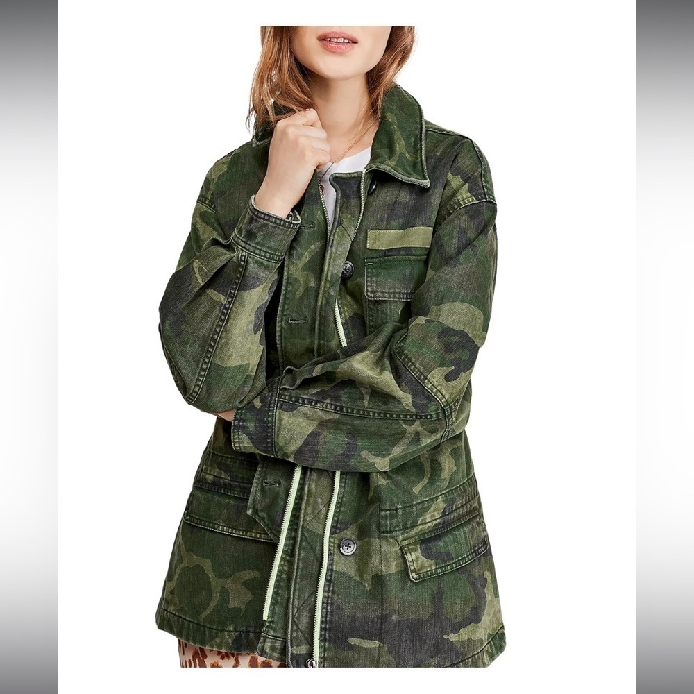 NWT Free People Seize the Day Utility Jacket